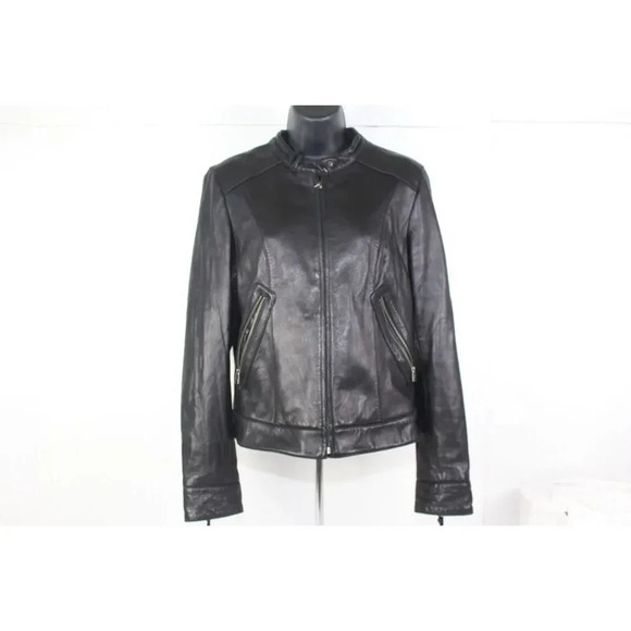ladies Brown DANIEL HECHTER Leather jacket size XL - Picture 1 of 10